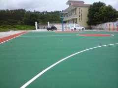 江西油山鎮(zhèn)硅PU籃球場